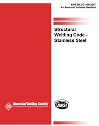 Picture of D1.6/D1.6M:2007 STRUCTURAL WELDING CODE -STAINLESS STEEL (HISTORICAL)