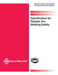 Picture of D16.1M/D16.1:2004 (R2016) SPECIFICATION FOR ROBOTIC ARC WELDING SAFETY (HISTORICAL)