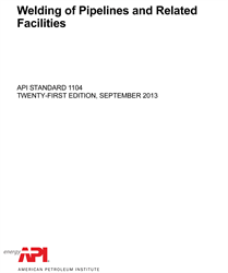 Picture of API 1104:2013 WELDING OF PIPELINES AND RELATED FACILITIES, 21ST EDITION (PORTUGUESE) 