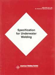 Picture of D3.6M:1989 SPECIFICATION FOR UNDERWATER WELDING (HISTORICAL)