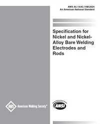 Picture of A5.14/A5.14M:2024 - SPECIFICATION FOR NICKEL AND NICKEL-ALLOY BARE WELDING ELECTRODES AND RODS (HISTORICAL)