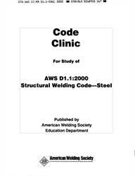 Picture of CCRM:2000 - CODE CLINIC; FOR STUDY OF AWS D1.1/D1.1M:2006 STRUCTURAL WELDING CODE -STEEL; REFERENCE MANUAL (HISTORICAL)