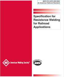 Picture of D15.3/D15.3M:2026 - SPECIFICATION FOR RESISTANCE WELDING FOR RAILROAD APPLICATIONS