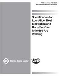 Picture of A5.28/A5.28M:2026 - SPECIFICATION FOR LOW-ALLOY STEEL ELECTRODES AND RODS FOR GAS SHIELDED ARC WELDING
