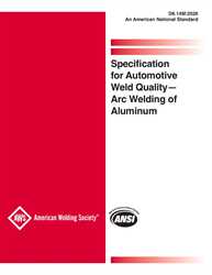 Picture of D8.14M:2026 SPECIFICATION FOR AUTOMOTIVE WELD QUALITY ARC WELDING OF ALUMINUM