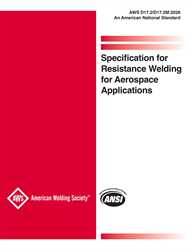 Picture of D17.2/D17.2M:2026 SPECIFICATIONFOR RESISTANCE WELDING FOR AEROSPACE APPLICATIONS